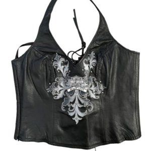 Harley Davidson Leather Halter, Size XL
